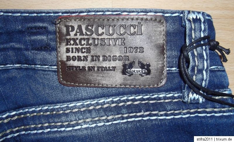 PASCUCCI Damen Jeans Hose Gr. W 27 28 29 30 31 32 L 32 S M L XL XXL