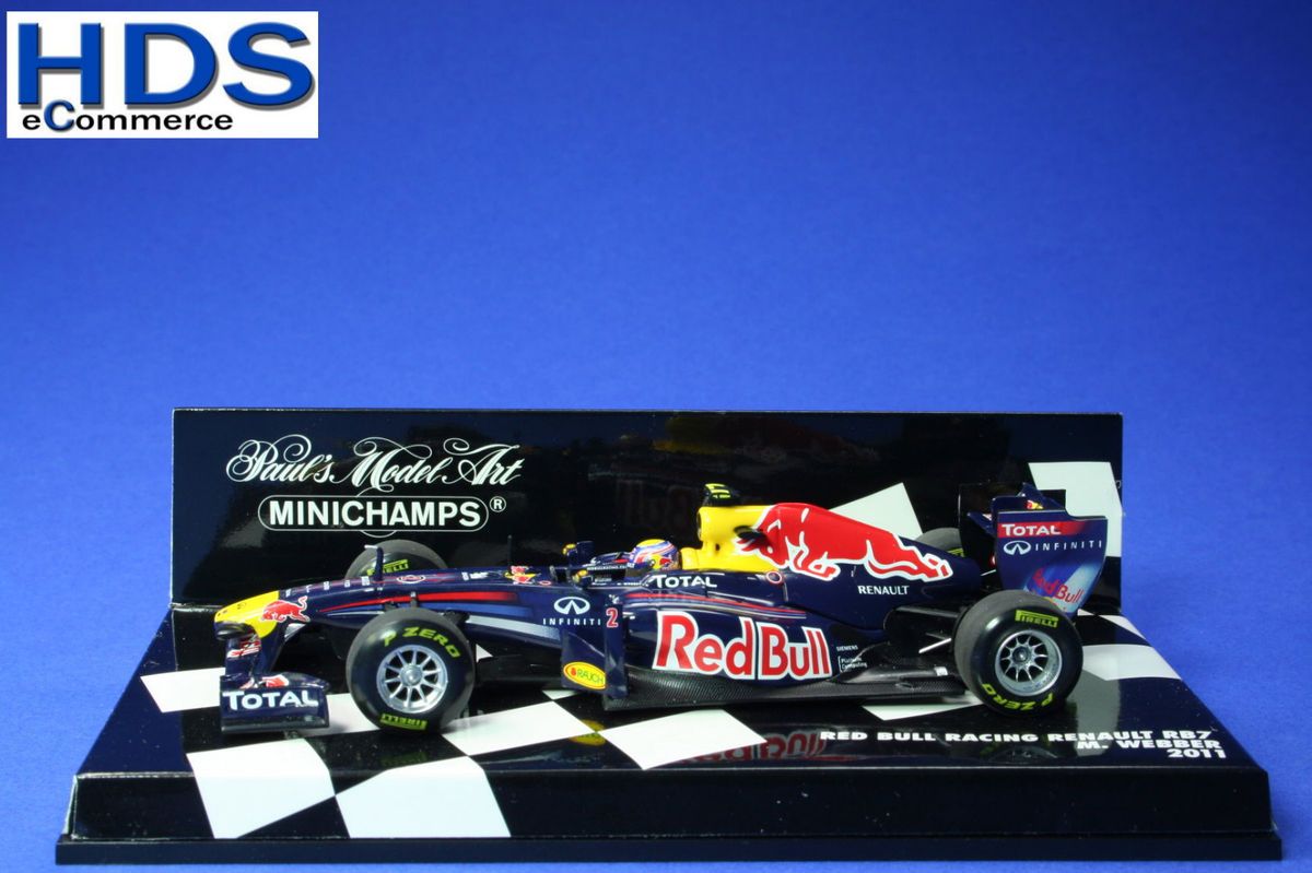 Red Bull Racing Renault RB7 M. Webber 2011 Minichamps 143 NEU OVP TOP