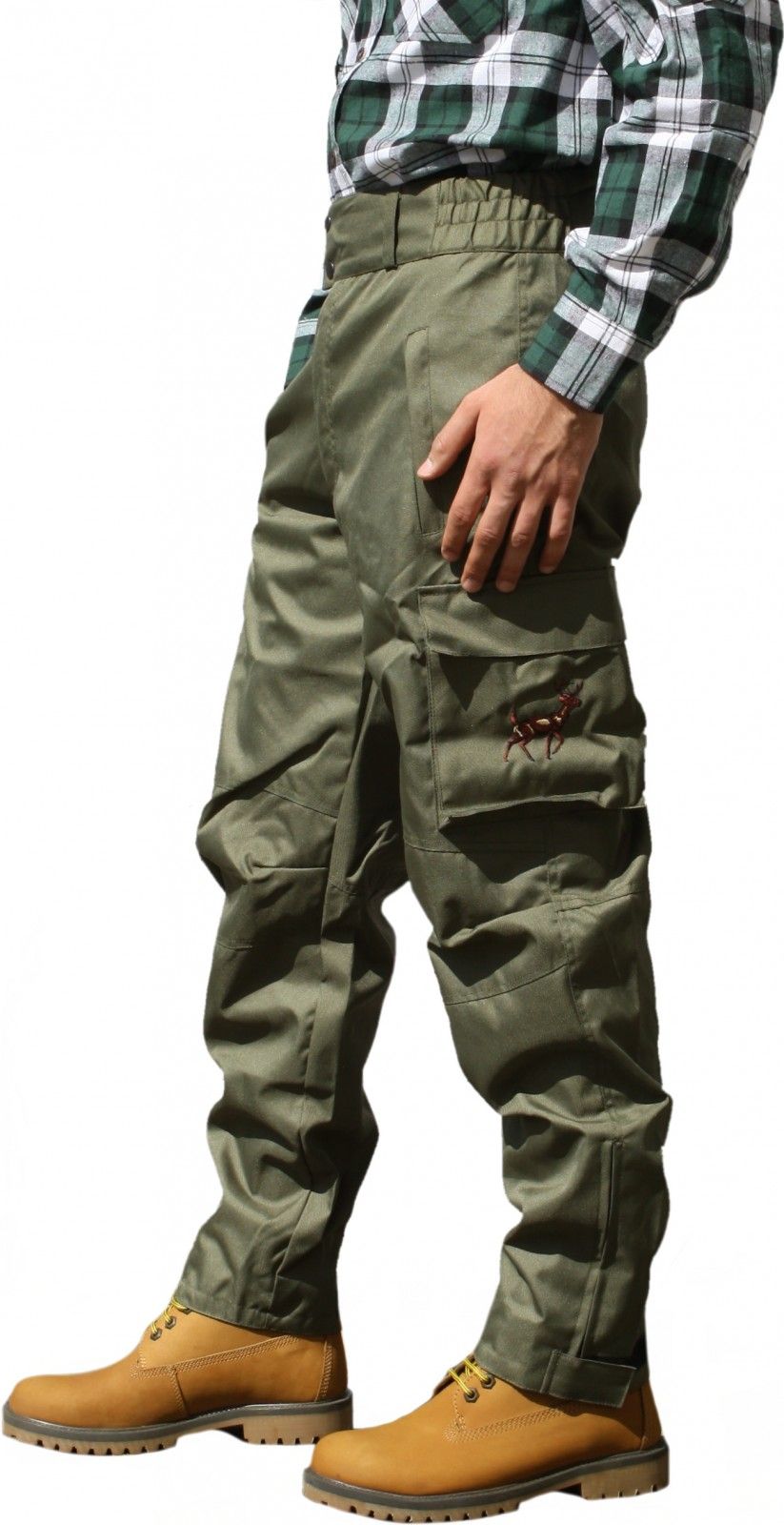 Jäger Jagdhose Jägerhose Outdoor Textilien hose Hirsch Bestickt