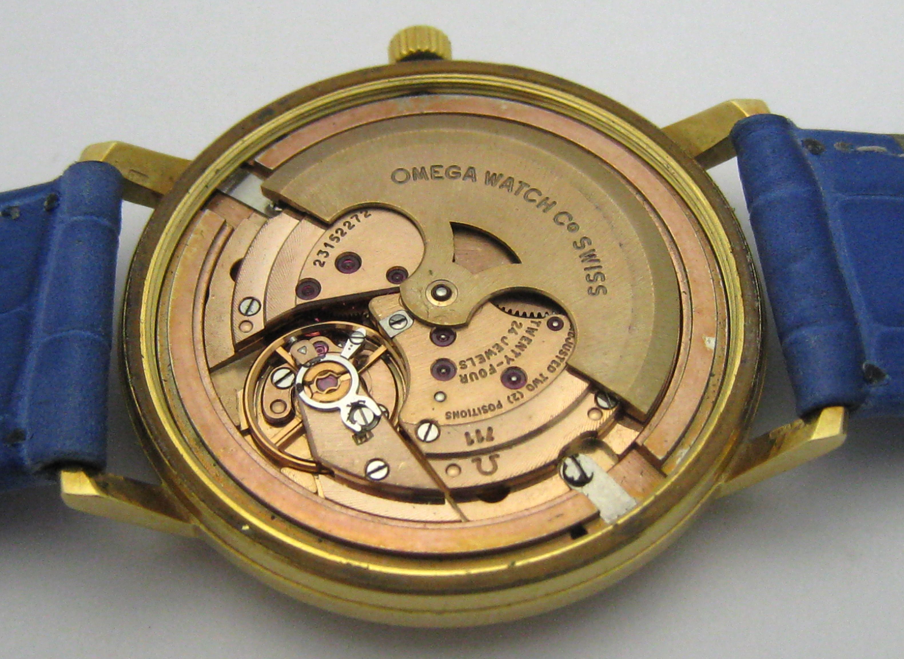 OMEGA DEVILLE 18 KARAT GOLD HERRENUHR KAL. 711 von 1968