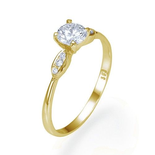 68 Carat J/VVS2 Brillant Diamantring Solitar 585 14kt Weißgold Ring