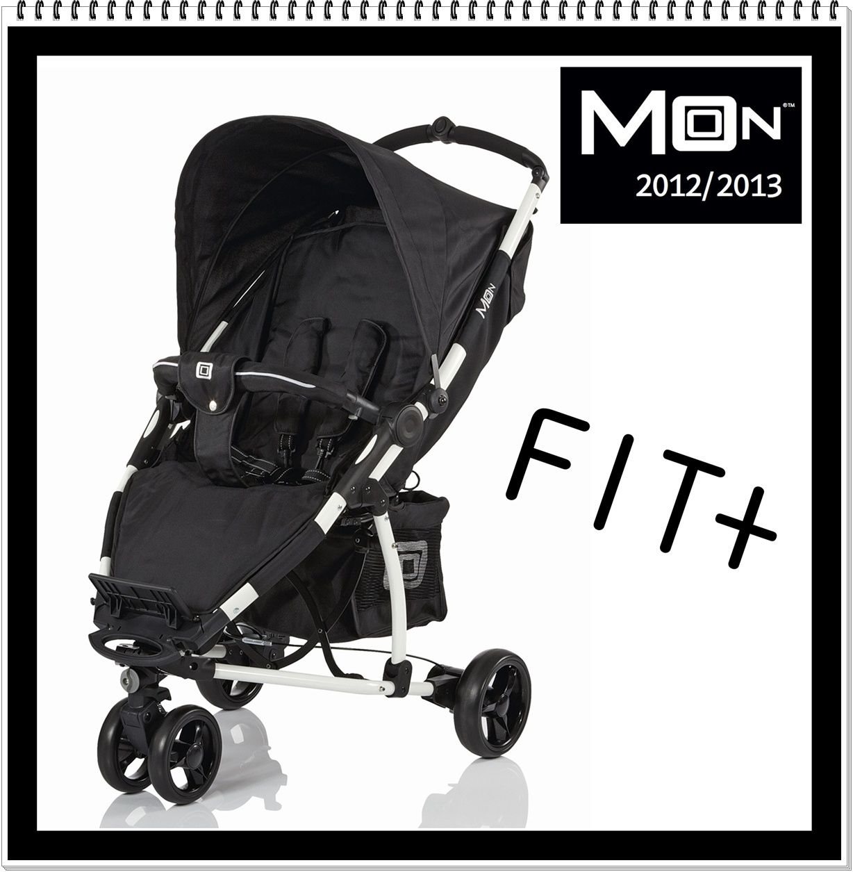 Babywelt Moon 2013 Buggy Fit+ Liegebuggy 734 Black uni