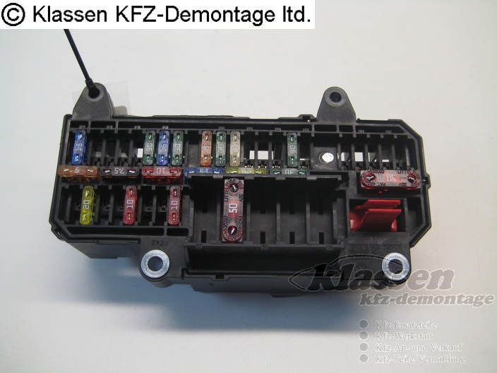 Sicherungskasten BMW E65 735i (Sicherungen Fuse Box)