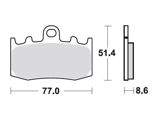 TRW Bremsbelag O BMW R 1200 S MCB748