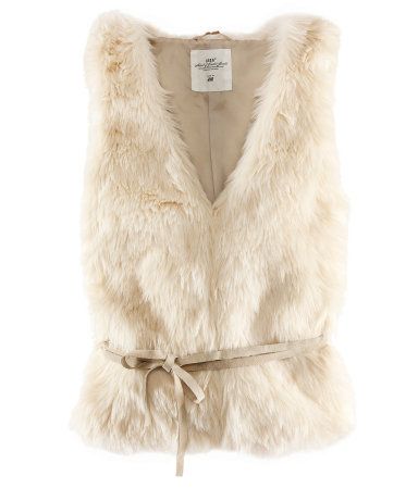 FELL/PELZ WESTE GILET FELLIMITAT FAKE FUR Gr. M *** NEU