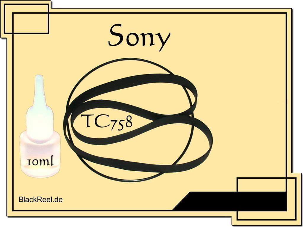 Sony TC 758 TC758 Service Kit 2 Bandmaschine Reel to Reel Tape