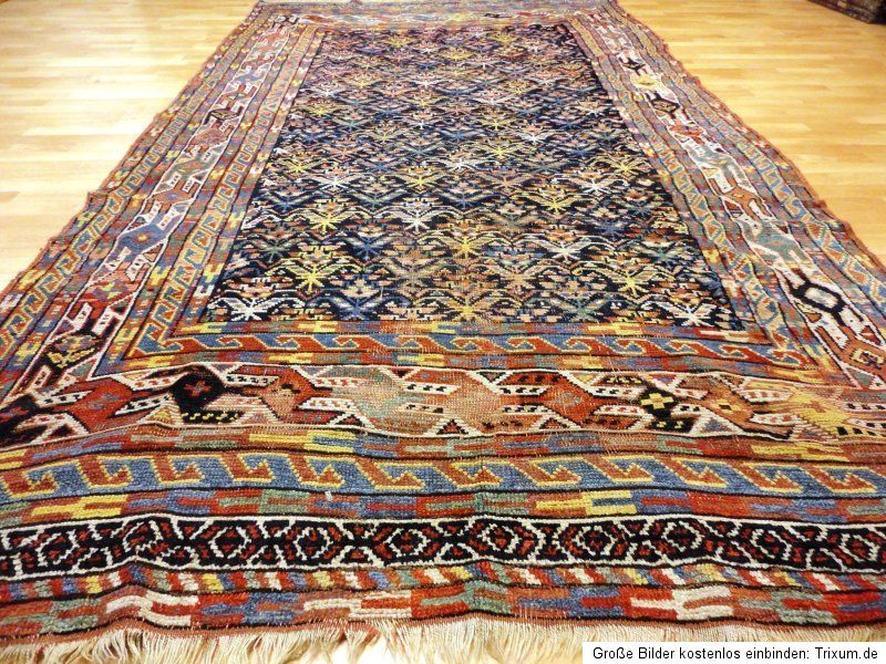 Antiker alter Kurdi KAZAK Carpet Orient Teppich Tappeto SCHIRWAN Rug