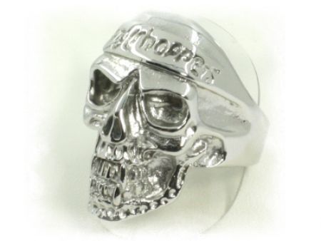 Totenkopfring Totenkopf Edelstahl Silber Bikerschmuck Skull Vampier