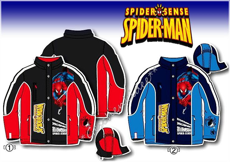 SPIDERMAN WINTER JACKE KINDER PARKA MÜTZE 104☆110☆116☆122