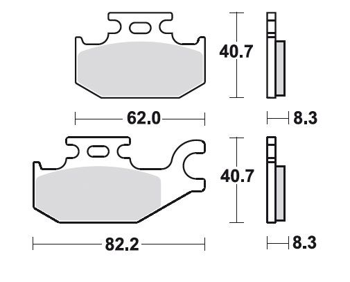 TRW Bremsbelag SI Suzuki LT A 750 King Quad MCB787SI