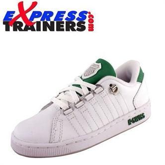 Swiss Childs Lozan II Tongue Twister Leather Retro Trainers