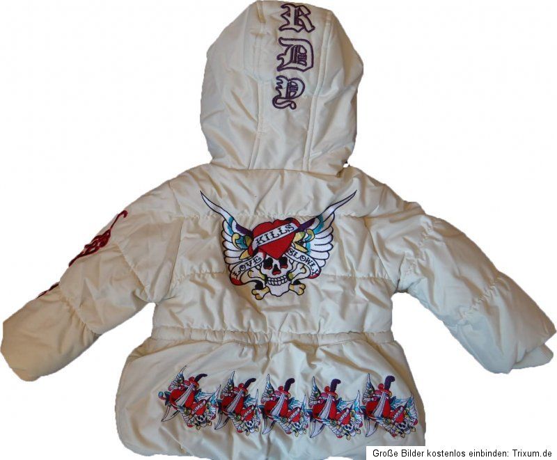 Ed Hardy Winterjacke Gr. 74 80 86 92 Neu