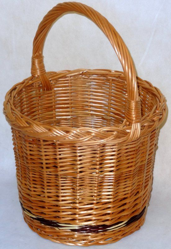 Einkaufskorb Autokorb Rund Φ29cm Farbenvarianten Weide, nicht Rattan