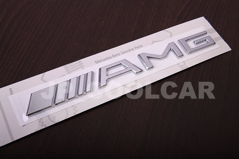 AMG Mercedes Benz Chrom Emblem Schriftzug Zeichen A B C E SLK CLK SL