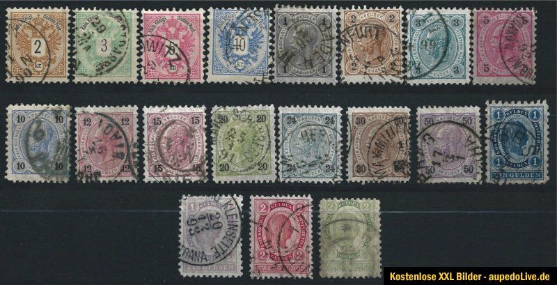 AUSTRIA ÖSTERREICH 1890   1896 LOT SAMMLUNG COLLECTION DOPPELADLER