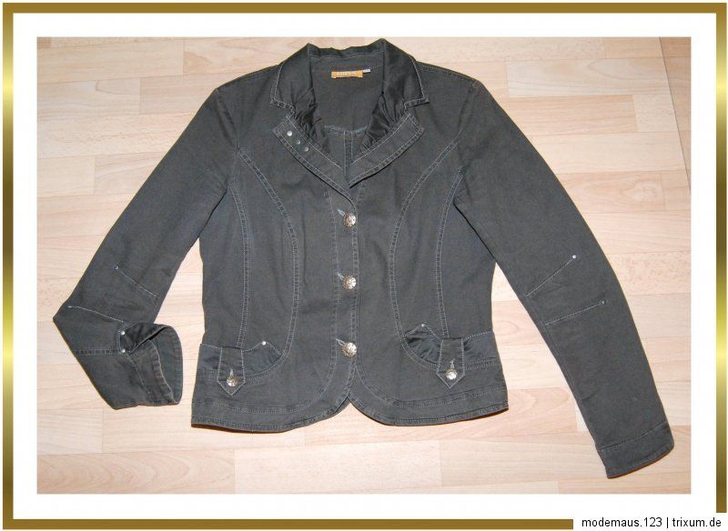 Neuw. Biba by Escada zauberhafte JACKE / BLAZER Crasheinsatz Gr.38 40