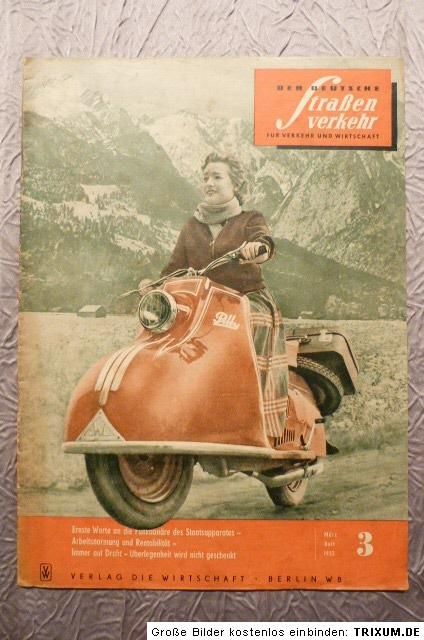 Der Deutsche Straßenverkehr 1955, Nr.3, Motorroller Pitti aus