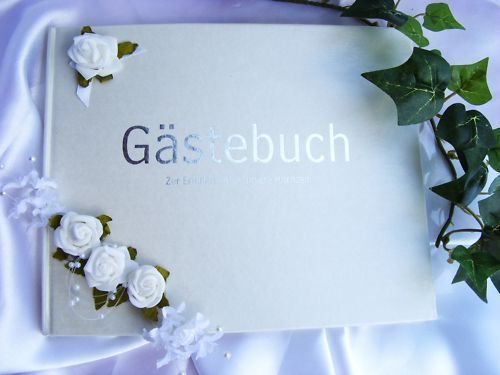 Gästebuch im Shop Hochzeitskerze Ringkissen G003