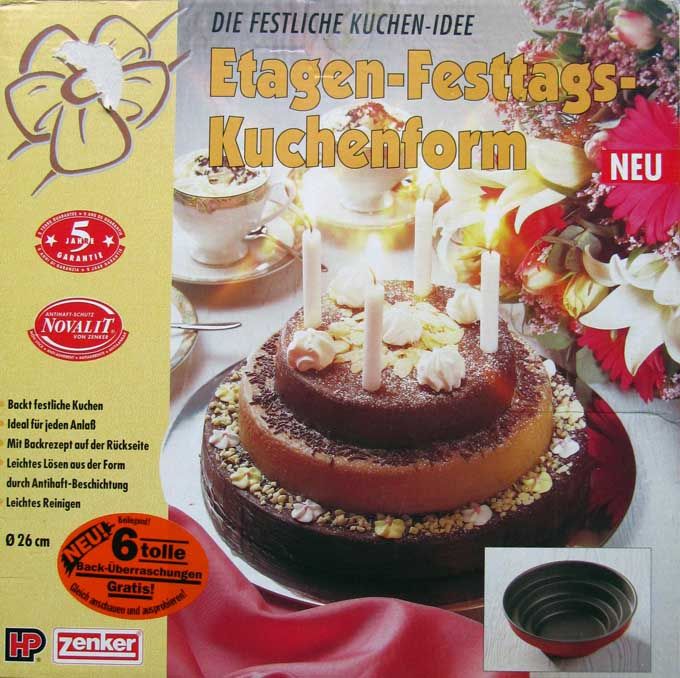 HP ZENKER Etagen   Festtags   Kuchenform * Kuchen Backform Terrassen