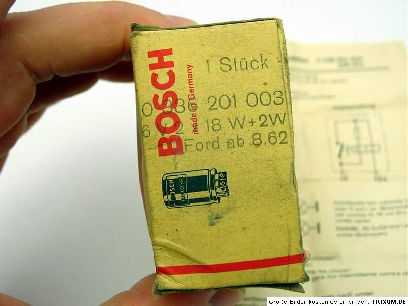 FORD   BLINKGEBER / BLINKRELAIS 6V 2x18W+2W BOSCH 0 336 201 003 * NOS