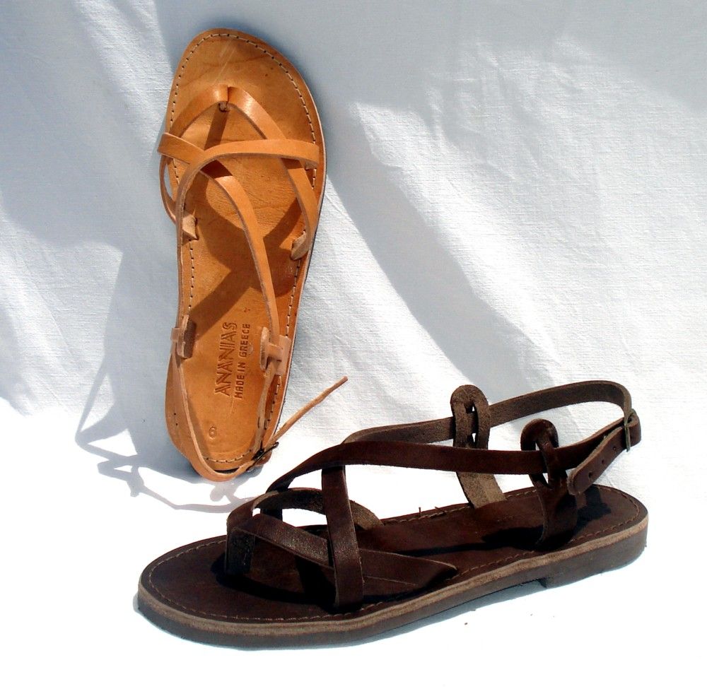 ANANIAS griechische Römer Leder Sandalen