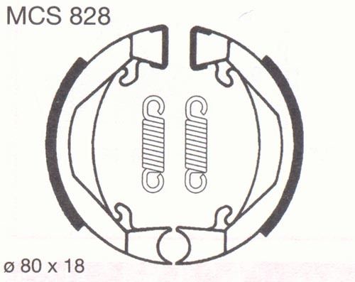 BREMSBELÄGE LUCAS MCS828 Kreidler Flory Honda Camino