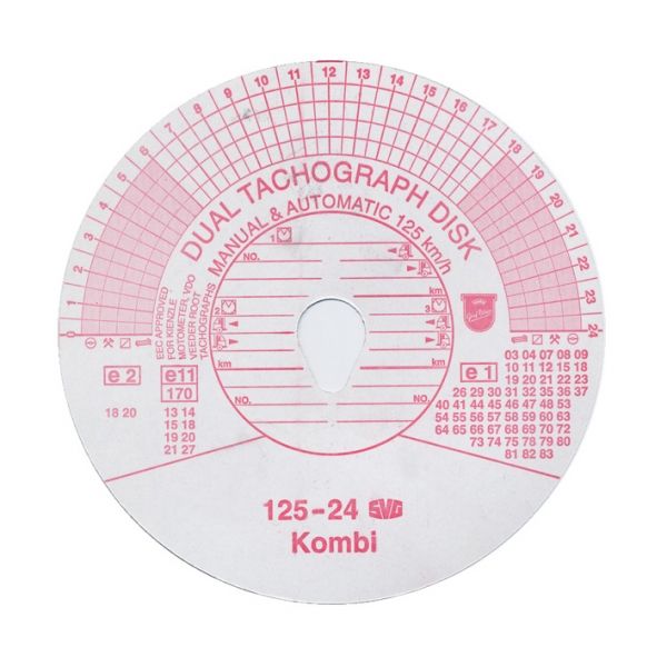 er Pack Diagrammscheiben Tachoscheiben für Tachographen 125   24