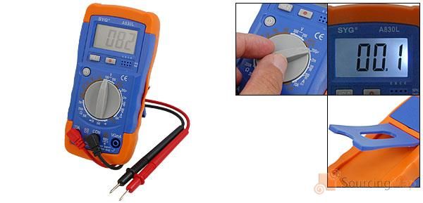 Multimeter 15mm 3,5 Digit DVM A830L Continuity Beeper   Diode/Trans