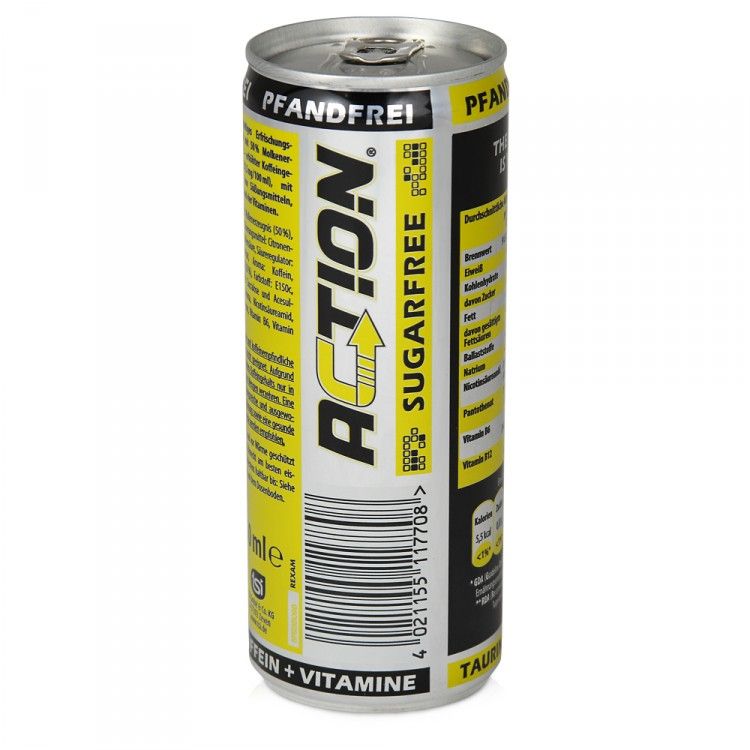 30 EUR/l) ACTION Sugarfree Powerdrink 24x250ml