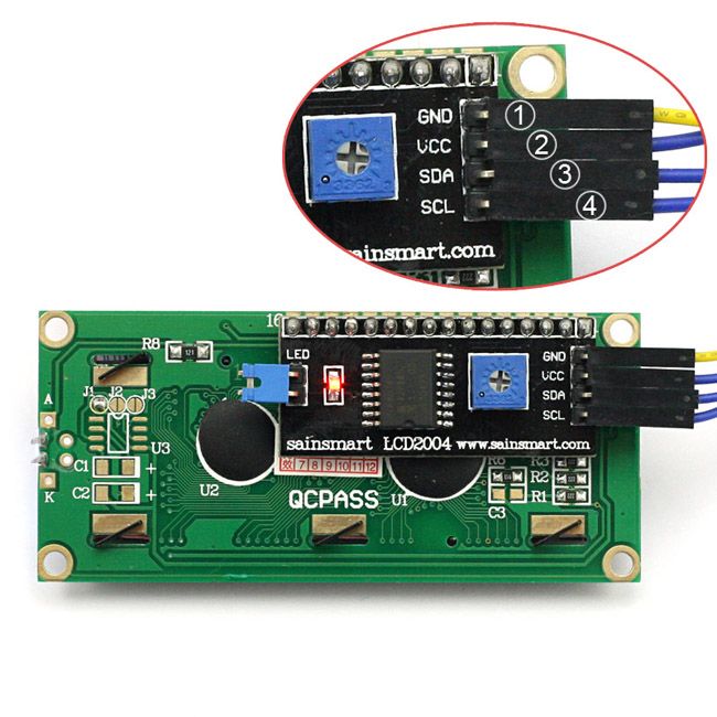 DE Lager SainSmart UNO +IIC 1602 LCD +Sensor Shield V5 für Arduino