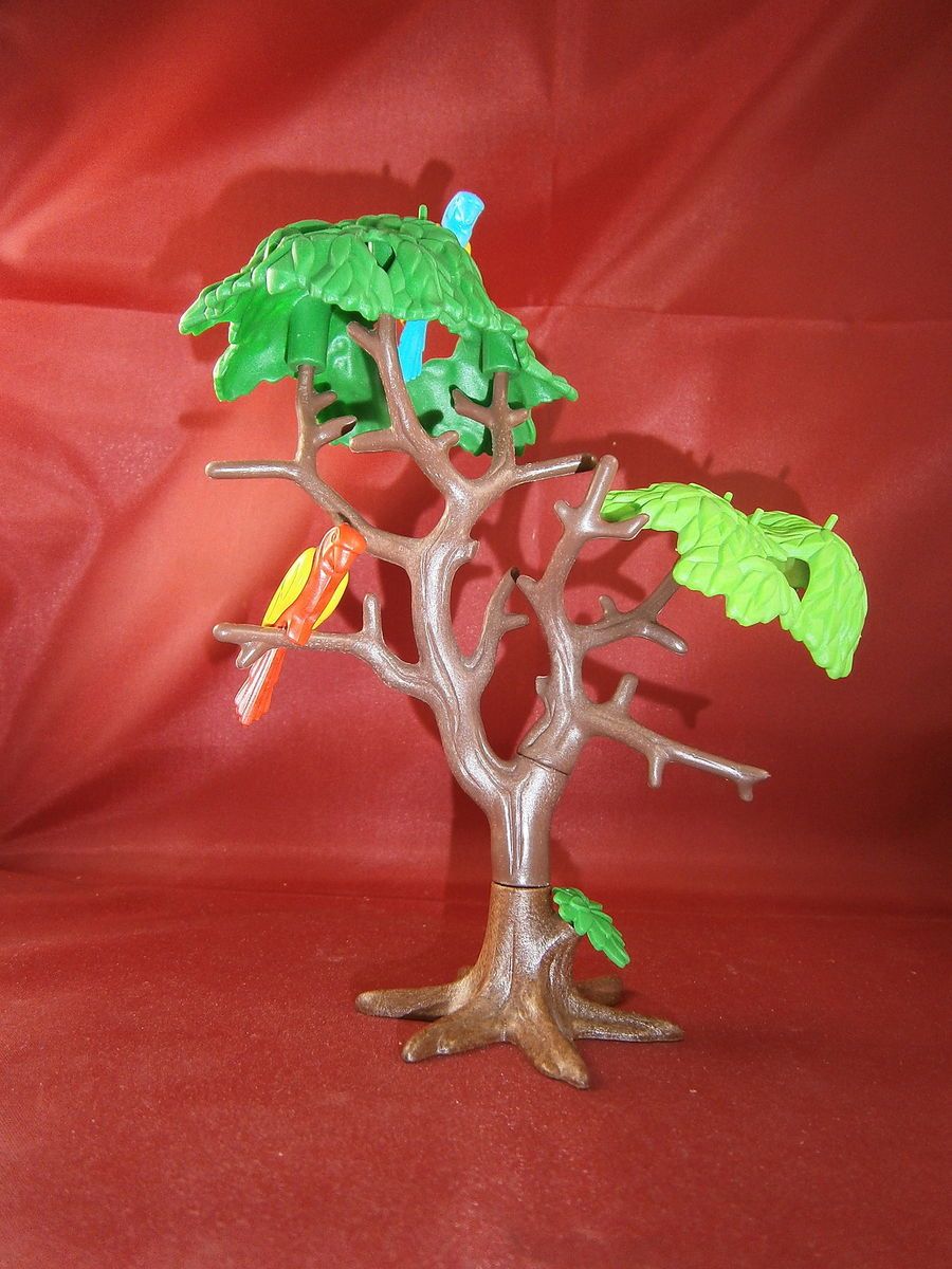 Playmobil Baum mit 2 x Papageien Vogel Tierpark Zoo Natur 848