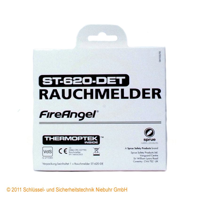 FireAngel ST 620 Thermo optischer Stand Alone Rauchmelder Neu