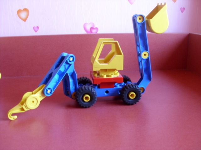 Lego Duplo Toolo 3 Auto Bagger Radlader Schaufel mit Figur und