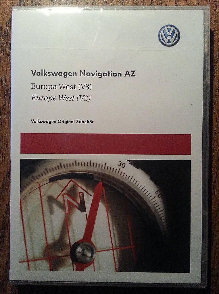 OVP** NAVIGATIONS SD KARTE Europa West (V3) VW RNS 315 (3AA 919 866 C