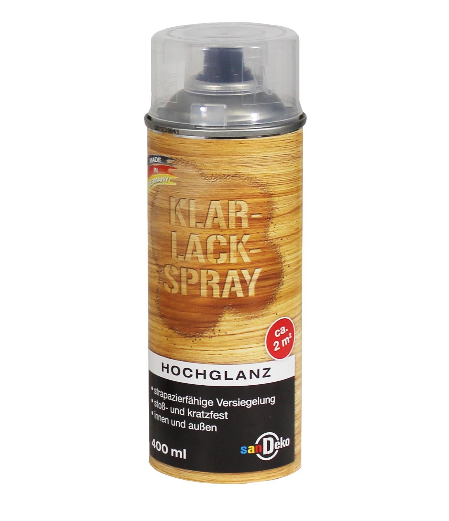 6x Klarlackspray Lackspray hochglanz/seidenmatt 400 ml Sprühlack