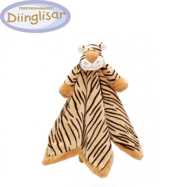 TEDDYKOMPANIET SCHMUSETUCH DIINGLISAR TIGER 35 CM NEU