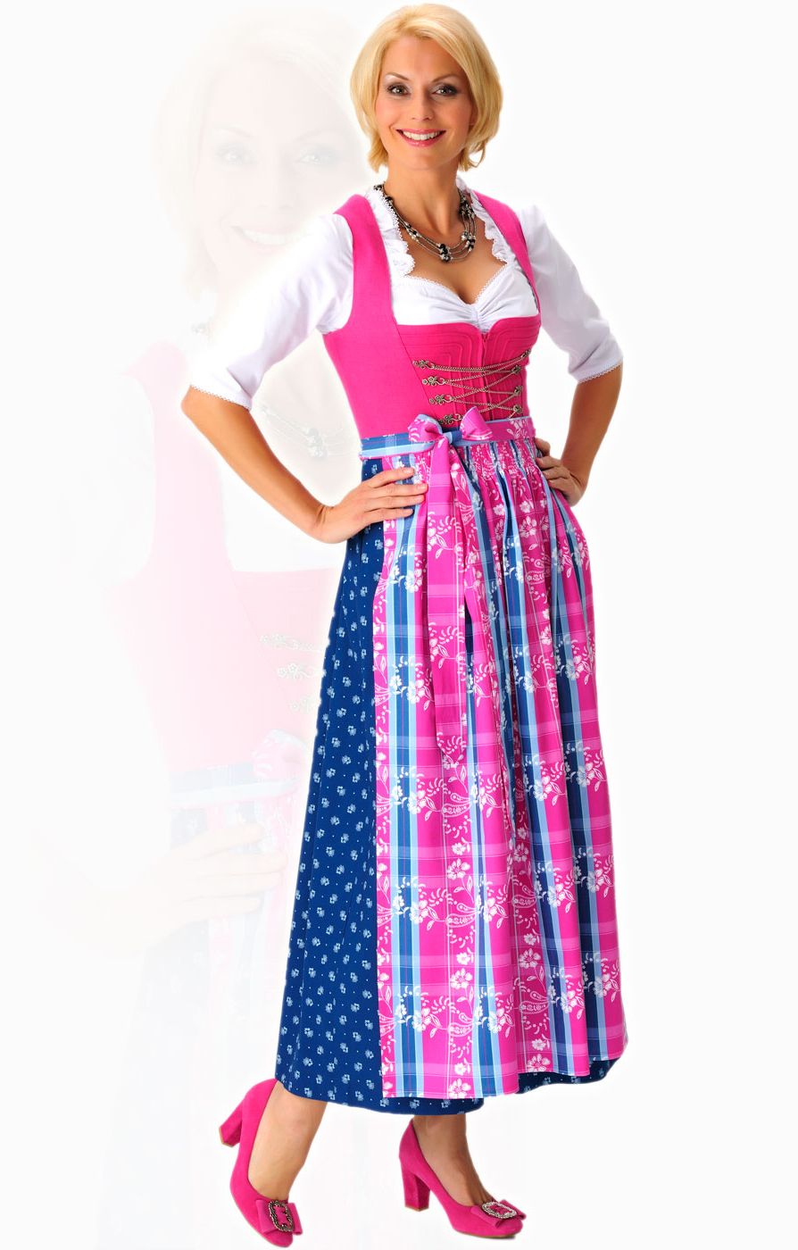 ZTWX3 Trachten Dirndl 2tlg. K2010 pink 96 cm, Größe 40