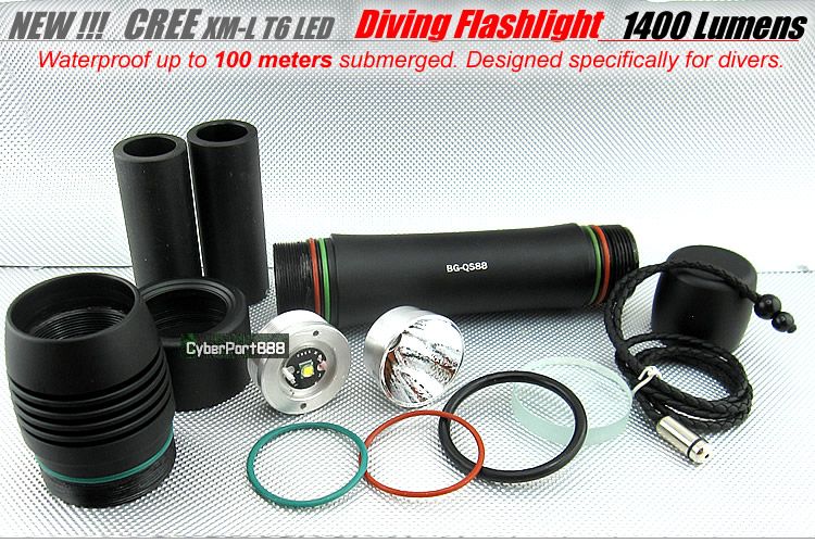 1400Lm CREE LED Tauchlampe Taschenlampe Handlampe +CHA