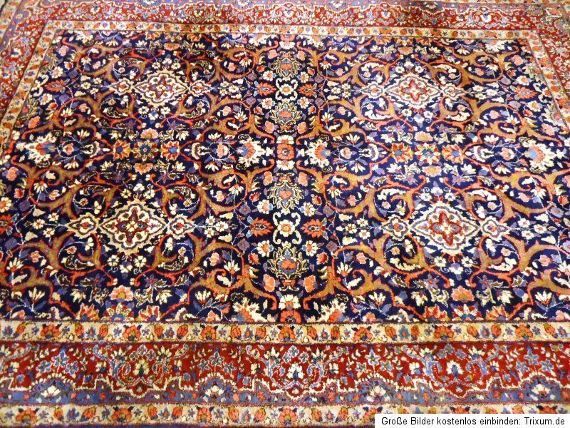 Königlicher BLUMEN Kirman TEPPICH Saruk / Täbriz Ghom / Nain Old Rug