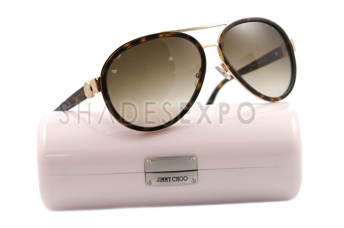 NEW Jimmy Choo Sunglasses CHRIS HAVANA ANTCC 61MM CHIRS AUTHENTIC