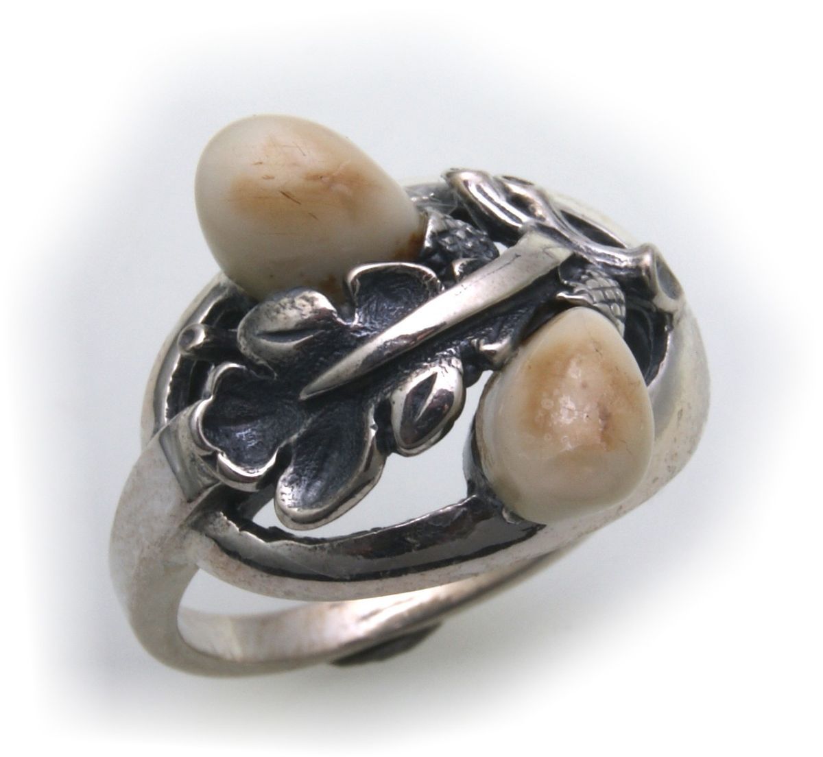 Grandel Ring echt Silber 925 Jagdschmuck Grandelschmuck Grandelring