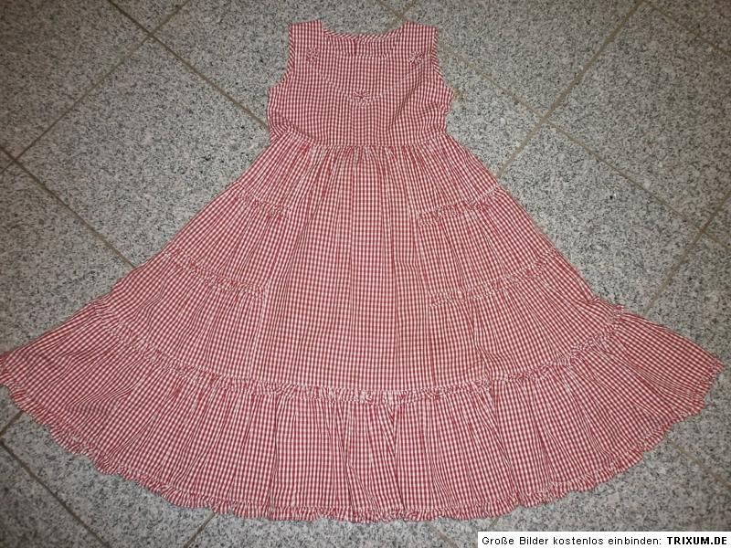 KIDOKI Kleid Sommerkleid Traumkleid tolle Details rot/weiß kariert Gr