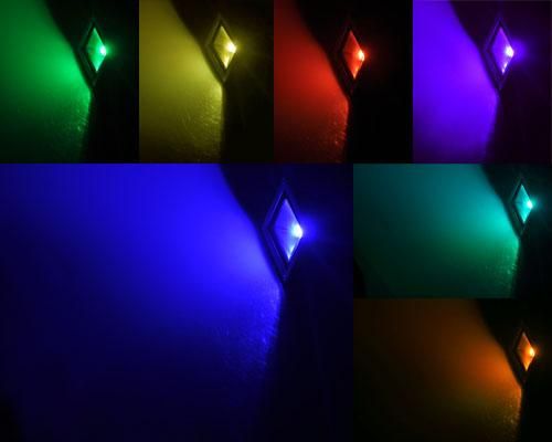 10W LED RGB Fluter Strahler Licht Scheinwerfer mit Fernbedienung