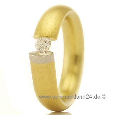 BUNZ Damenring 750/  Gold 950/  Platin Gr. 52 7010710