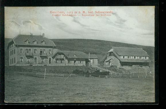 Ak, Belchen, Gasthof Belchenhaus, 1910, Sonderstempel Belchen,