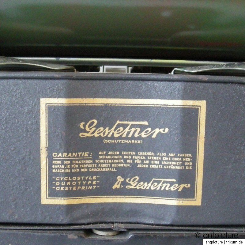 Kopiermaschine Gestetner London Rotary Cyclostyle Nr. 6 um ca 1912