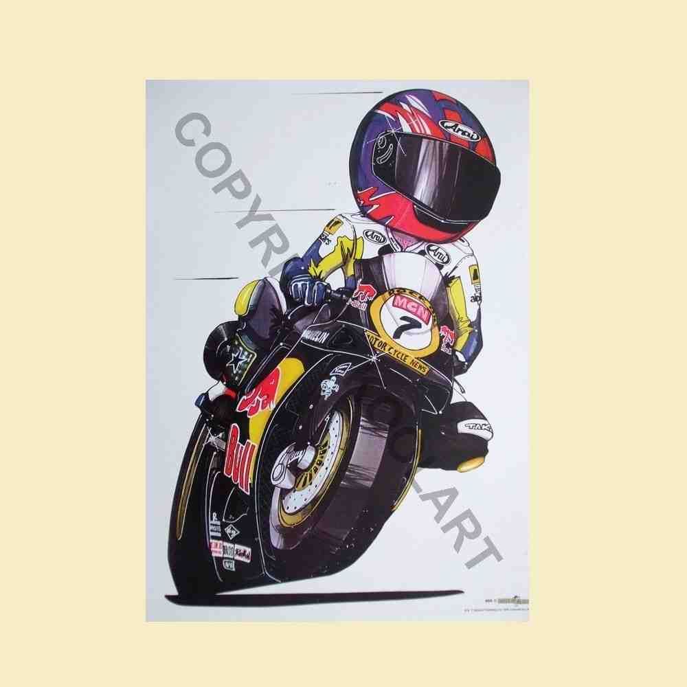 KOOLART DUCATI 996 NO.7 JOHN REYNOLDS A3 SIZE POSTER PRINT PICTURE