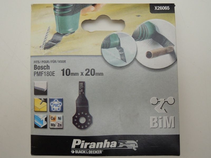 Piranha Black & Decker Multimaster Sägeblatt gerade 10 x 20 mm X26065